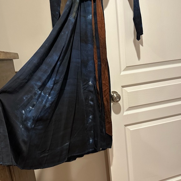 NWT Anthropologie Cloth & Stone Ombre Tie Dye button down dress - Picture 9 of 11